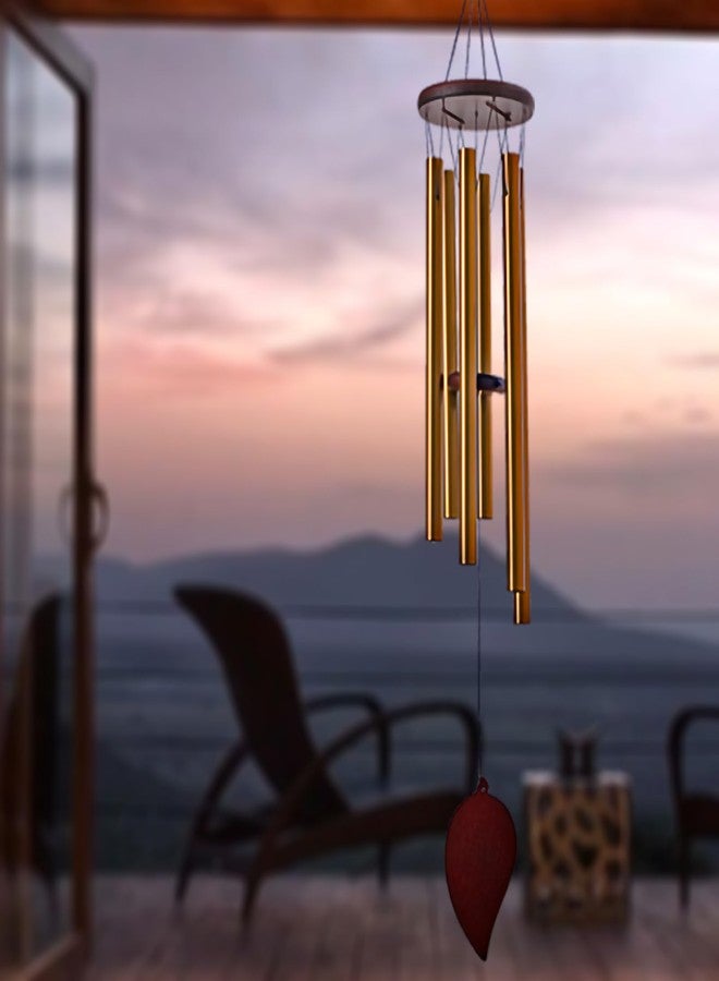 Dksuwe Wind Chimes for Outside, 30 Inch 6 Rustproof Aluminum Tubes Large Deep Tone Wind Chimes, Perfect for Patio, Porch, Garden, or Backyard… - Image 1